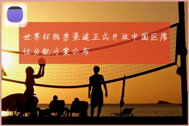 世界杯购票渠道正式开放中国区席位分配方案公布